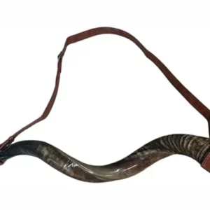 Kosher Kudu Shofar with Adjustable Carry Belt