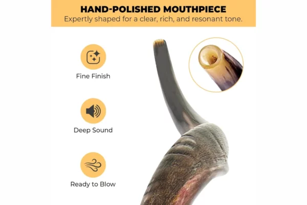 YOMTOV-SHALOM Handcrafted Kosher Kudu Shofar 4