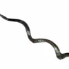 Extra Long Silver Decorated KOsher Shofar Front angle