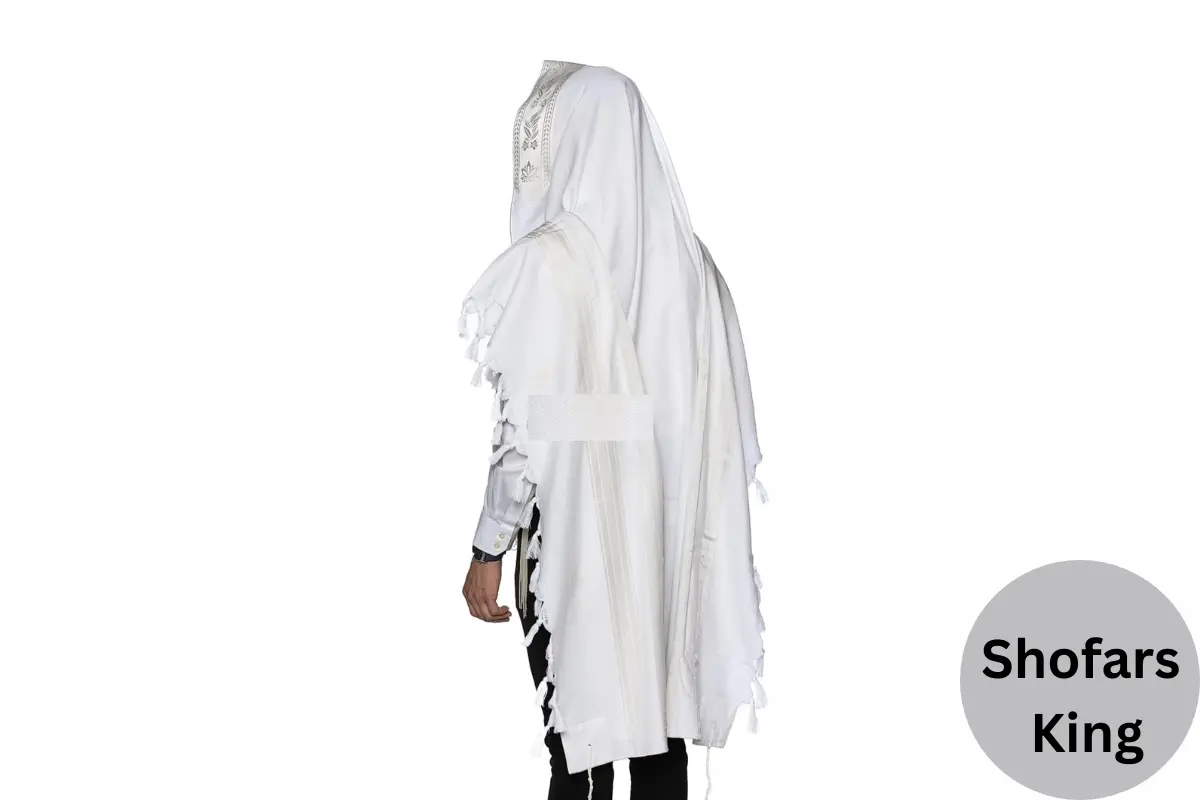 Kosher Cotton White Wool Tallit